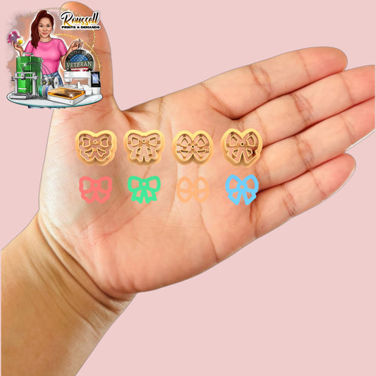 Outline Ribbon Pack Christmas cutter 3d printed