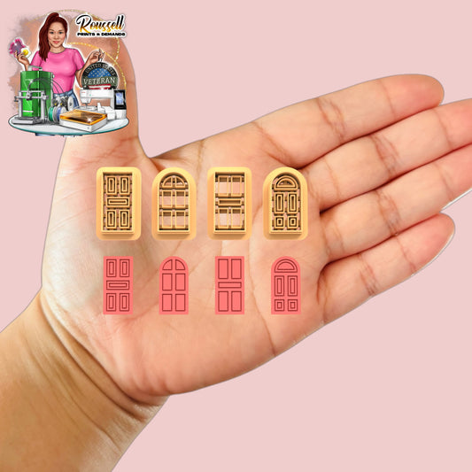 Christmas Door Pack Clay Cutter | Polymer clay