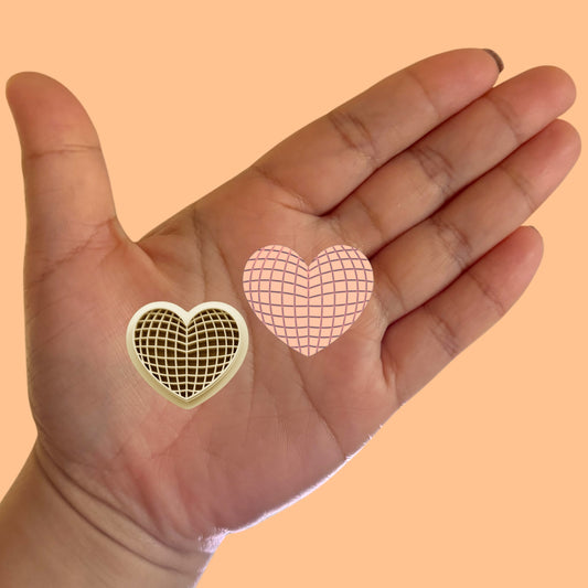 Disco Heart Clay Cutter, Valentine's Day Clay Cutter