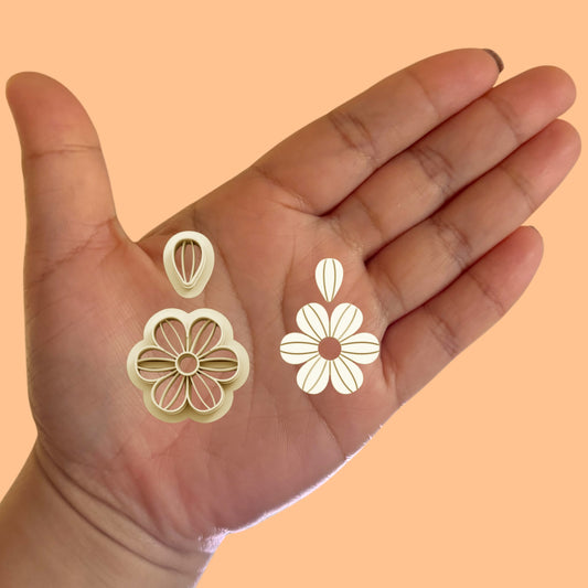 Flower Outline Combo B Clay Cutter, Spring Clay Cutters