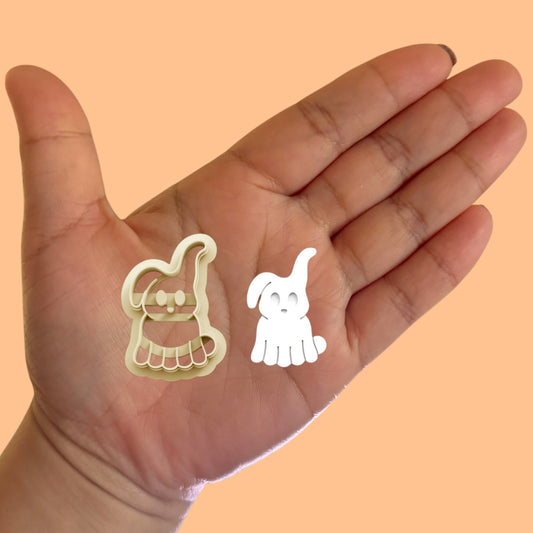 Ghost Bunny A Clay Cutter, Easter Day Clay Cutter