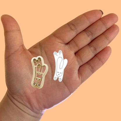 Bunny Clay Cutter, Easter Day Clay Cutter, 5 Sizes