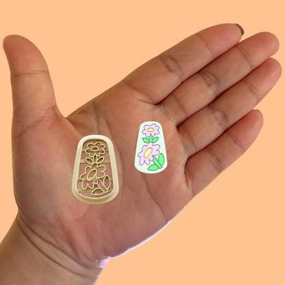 Flowers Earring Clay Cutter, Spring Clay Cutters