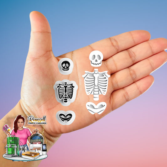 Skeleton Pack B Polymer clay cutter