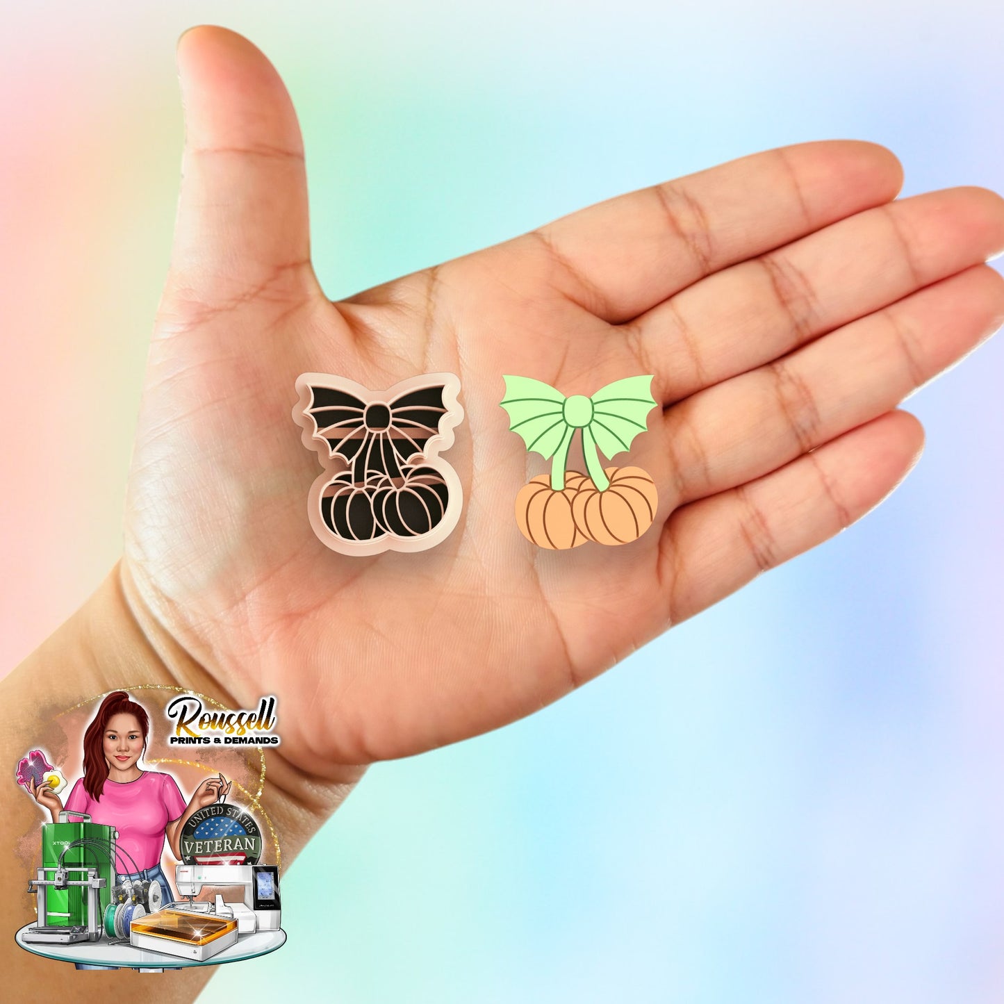 Pumpkin Berries Polymer clay cutter