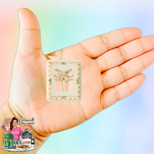 Christmas Gift stamp cutter 3d printed