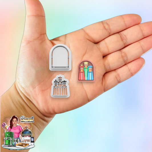 The Three Wise Men Combo Christmas cutter 3d printed