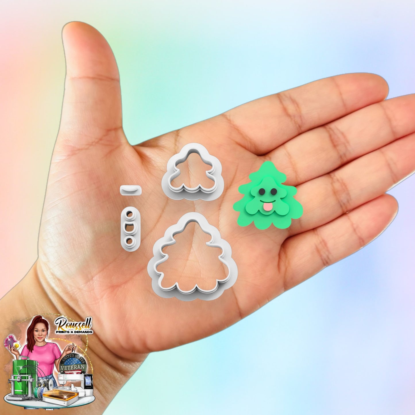 Melted Christmas Tree cutter 3d printed