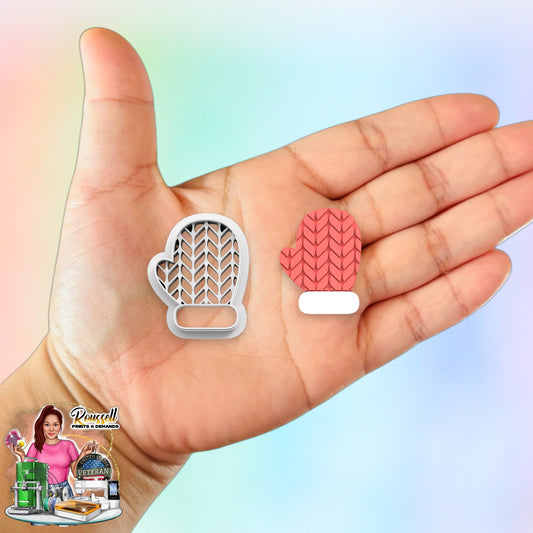 Knitted Mitten cutter 3d printed