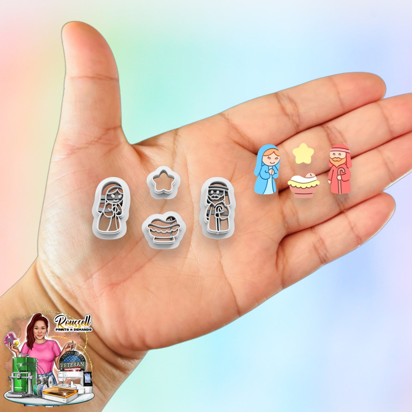 Christmas Nativity Scene Pack Clay Cutter | Polymer clay