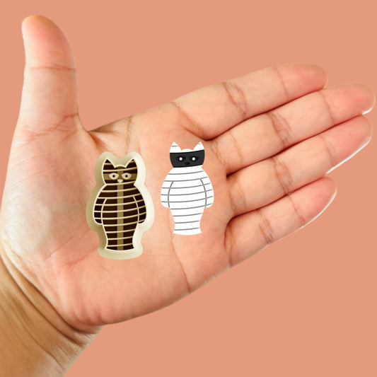 Mummy Cat Halloween Clay Cutter | Polymer clay