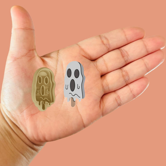 Polymer Clay Cutter "Ghost Ice Cream"