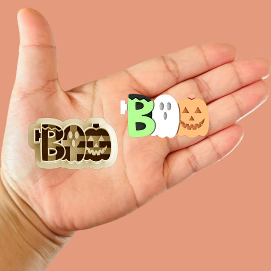 Word Boo B Cutter, Halloween Clay Cutter,