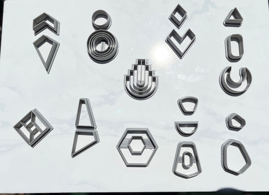 Super Bundle Polymer Clay Cutters Geometry