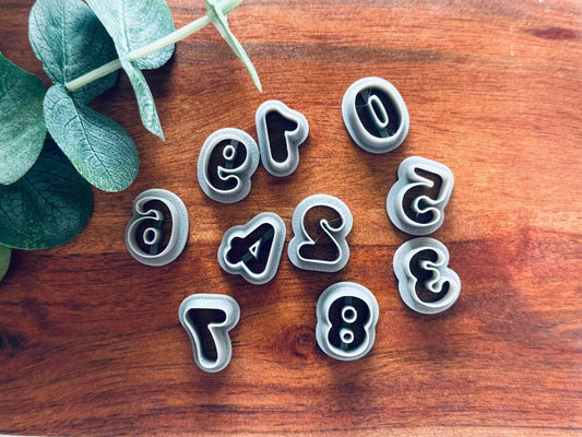 Number cutter set  | clay cutter | polymer clay cutter|