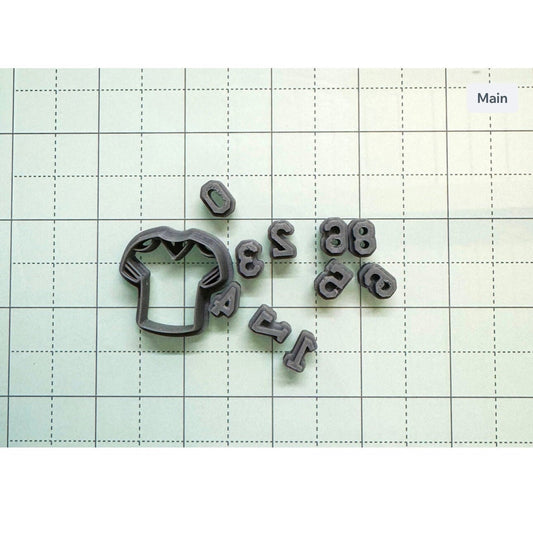 Football Jersey with numbers included | Polymer clay cutter | Clay cutter