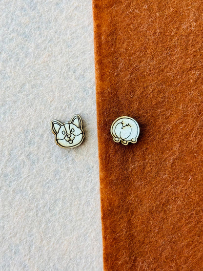Corgi earring Stud BLANKS