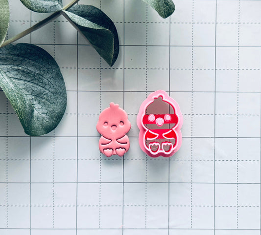 Easter Chick polymer clay cutter