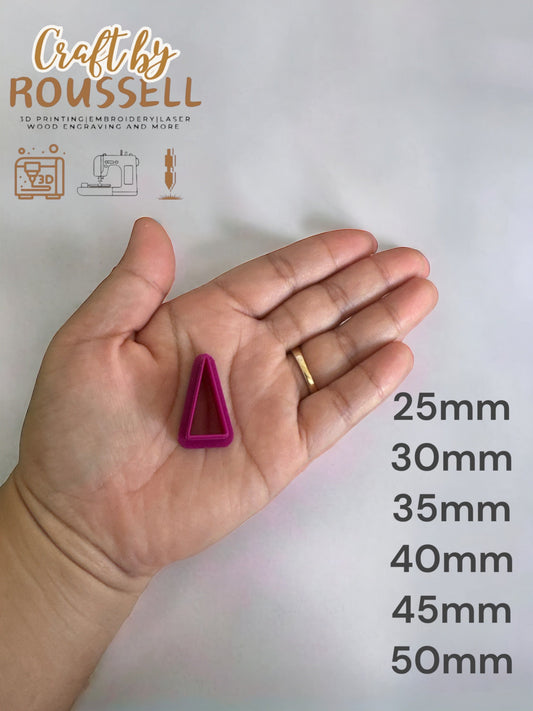 Long Triangle Clay Cutter| Polymerclay cutter | clay cutter | Triangle cutter| basic cutter| best seller cutter