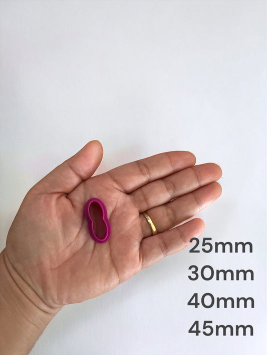 Hoop Shape Huggies Polymer clay Cutter