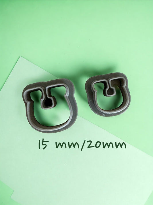 St Patrick Day Stud Horse shoes Polymer clay cutter