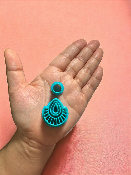 Maxi Scallop Oval Polymer Clay cutter | Polymer clay scallop cutter