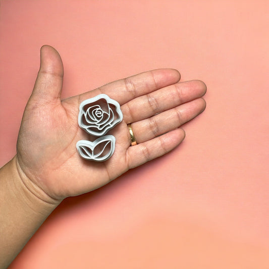 Valentine Rose 2 Polymer Clay Cutter