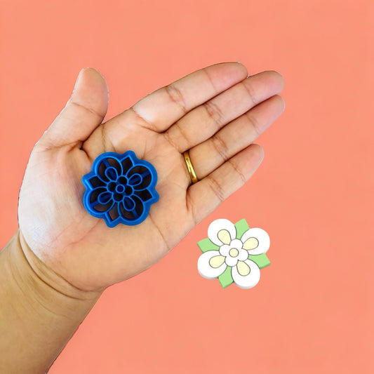 Spring Flower C Clay Cutter, Polyme clay cutter