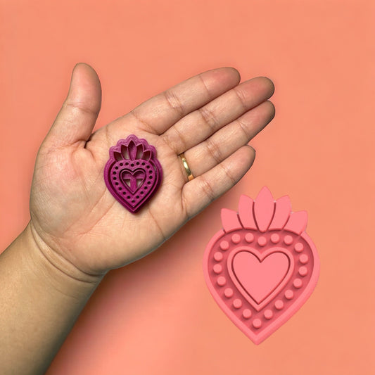 Valentine's Day Mexican Heart A Clay Cutter, Clay Cutter,