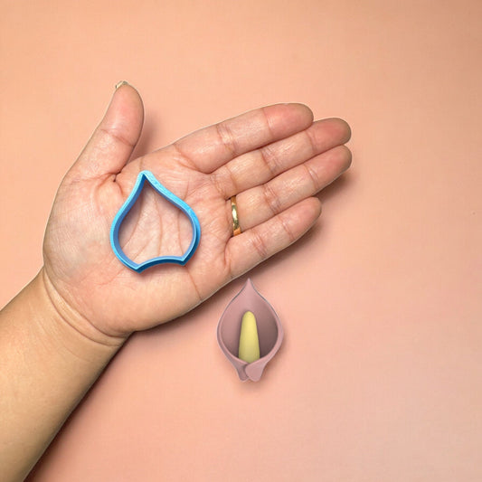 Calla lily Polymer clay cutter