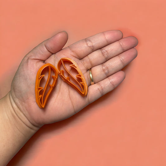 Feather Clay Cutter | Polymer clay cutter Feather.