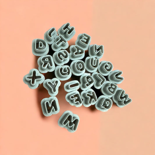 Alphabet polymer clay cutter 10mm/15mm/20mm