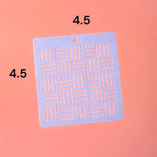 Geometric Shape B stencils | Clay stencil | baking stencil