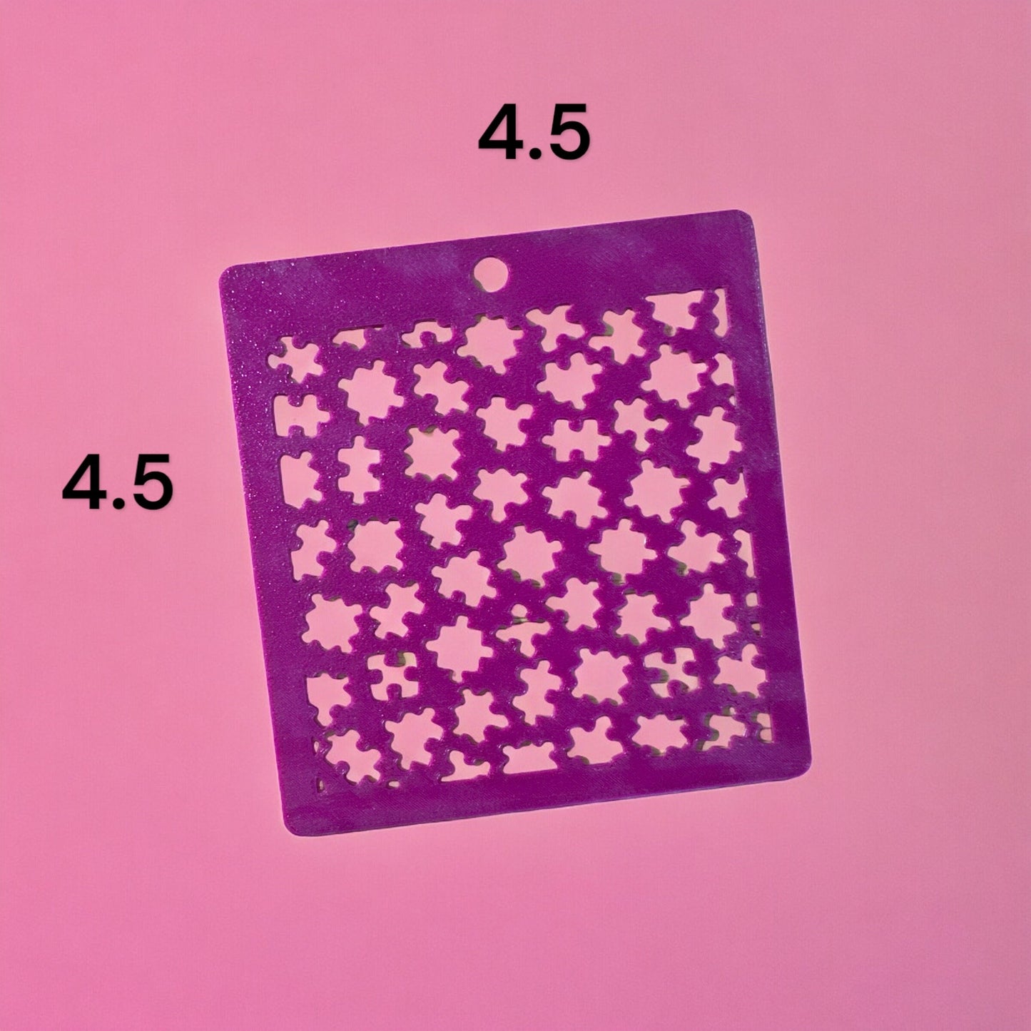 Puzzle B stencil | Clay stencil | baking stencil