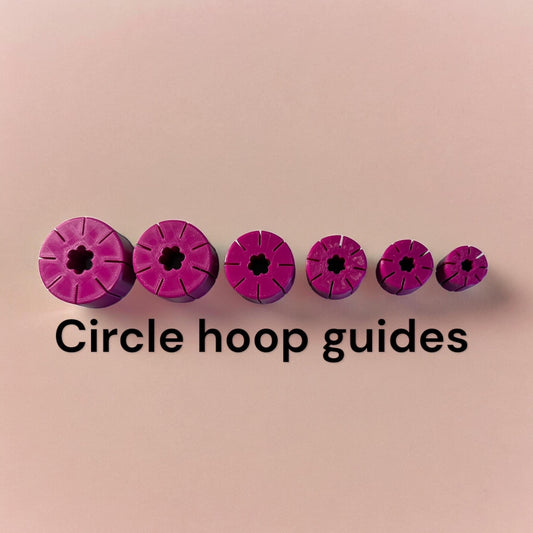Circle hoop guide for Polymer clay