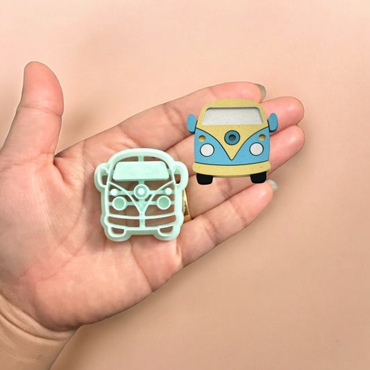 Vintag school bus Polymer clay cutter