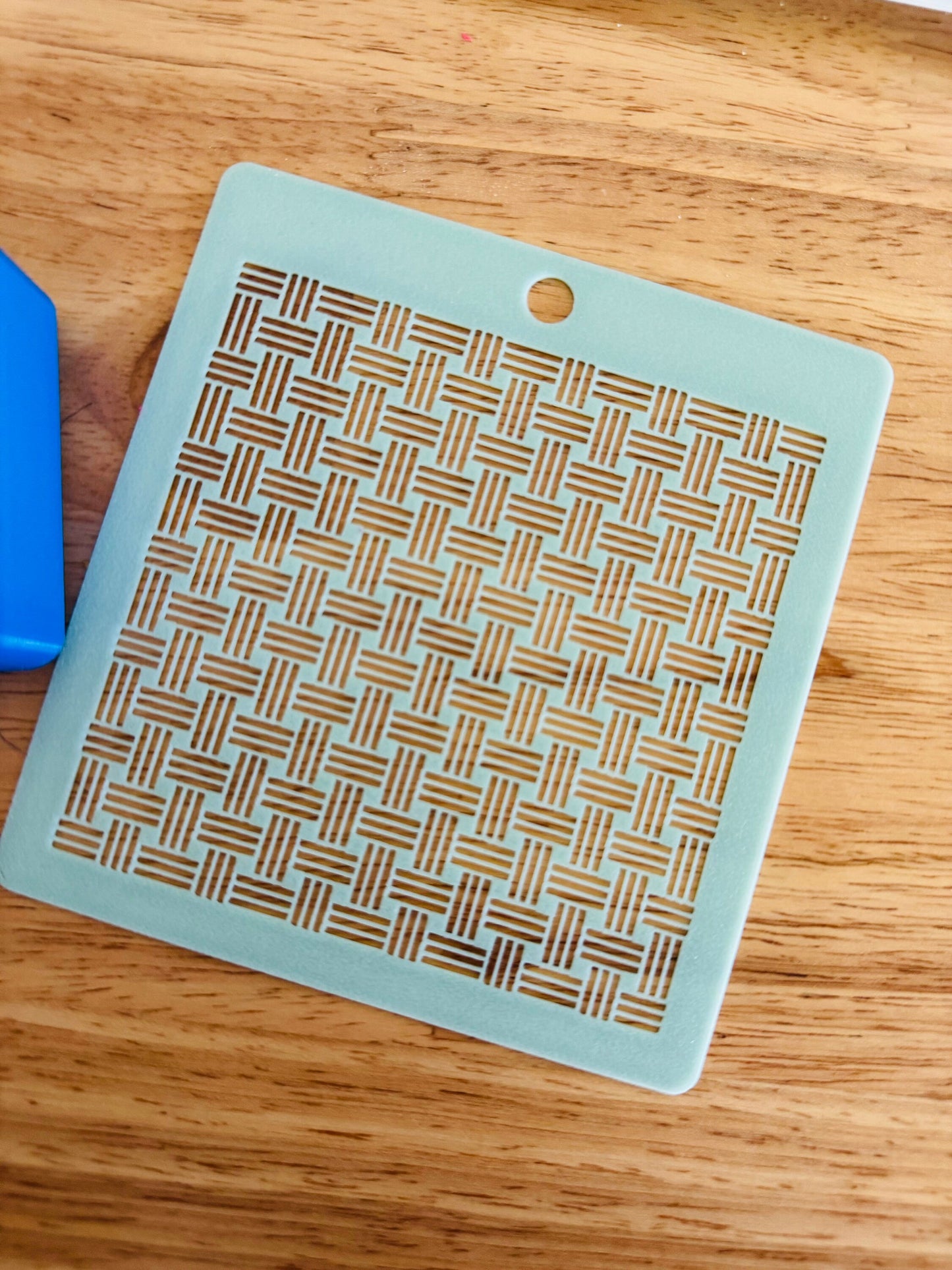 Wicker Rattan B stencil