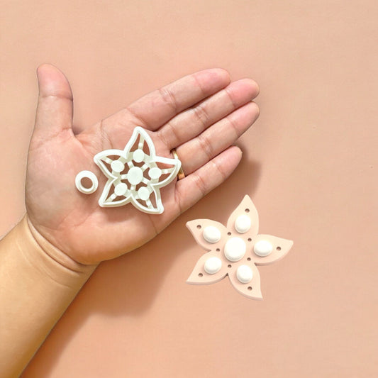 Summer Sea Star with Precious Stone B, Summer Clay Cutters,