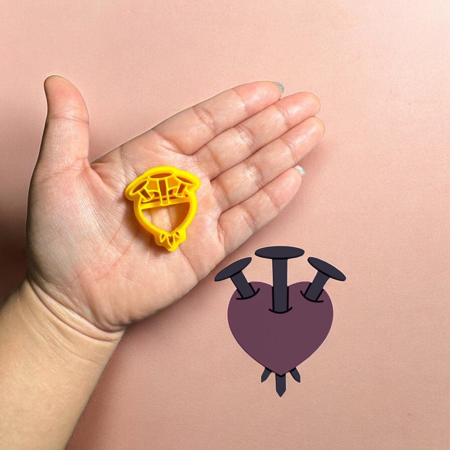 Broken heart Clay cutter