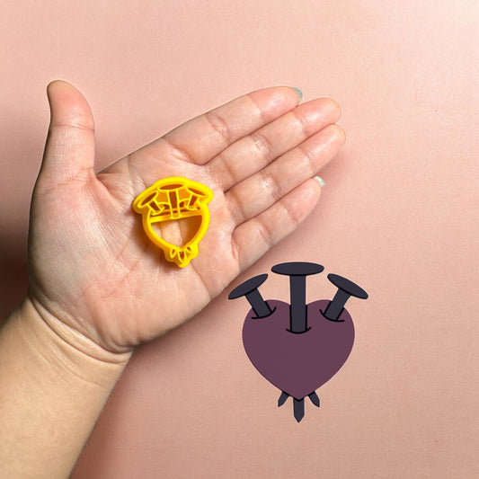 Broken heart Clay cutter