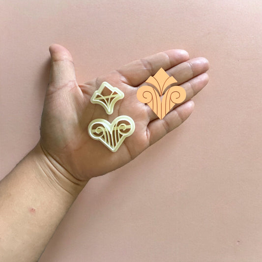 Art Deco Earring A Polymer clay cutter