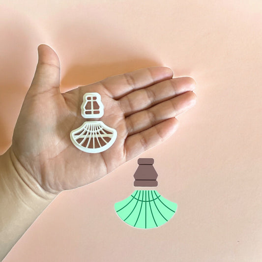 Macrame Earring G polymer clay cutter | Unique clay cutter
