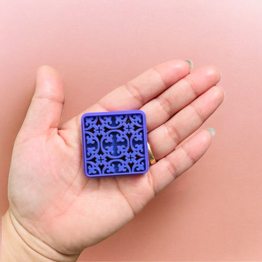 Moroccan Tile D polymer clay | Polymer clay tile cutter