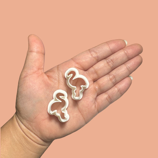 Flamingo Polymer clay cutter Mirrored set