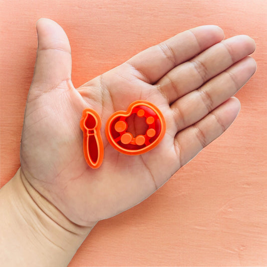 Brush and Palette Clay Cutter, Back to School Earring Clay Cutter