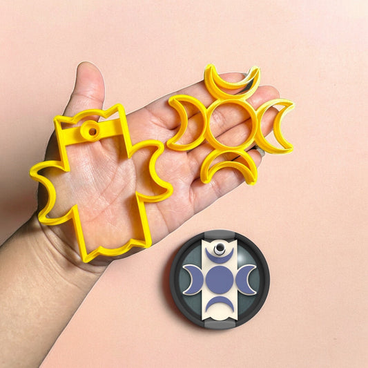 Moon Phases Tumbler Topper  clay cutter