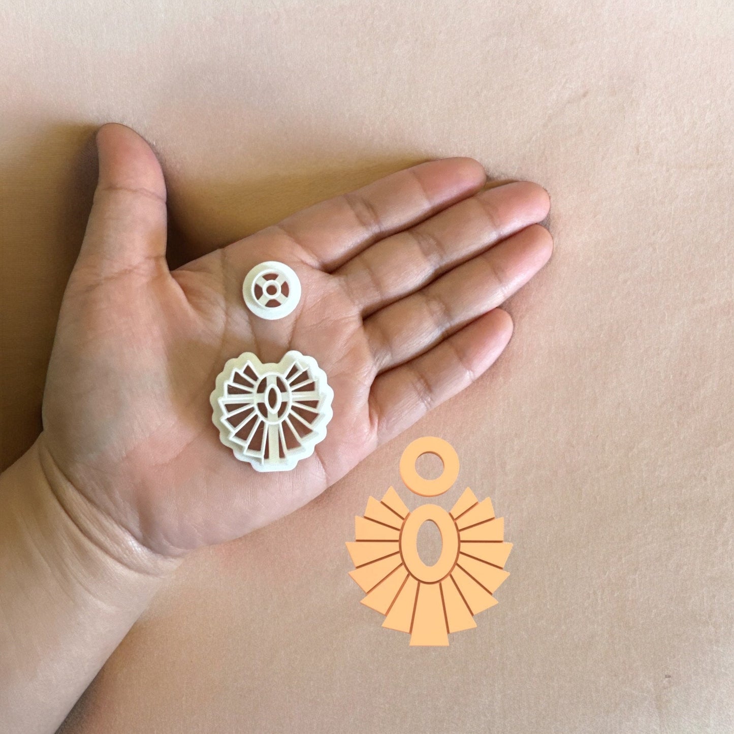 Raffia Earring B polymer clay cutter | Unique clay Cutter