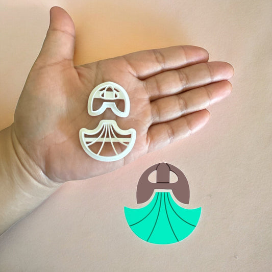 Macrame Earring H polymer clay cutter | Unique clay cutter