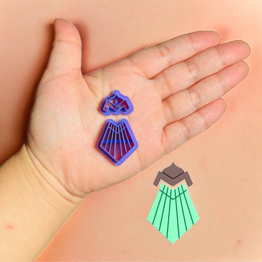 Macrame Earring C Clay Cutter, Earring Clay Cutter