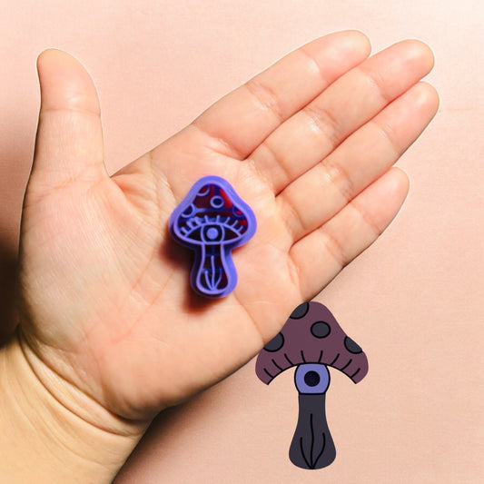 Mushroom With Eye Clay Cutter, Mystical Clay Cutter,